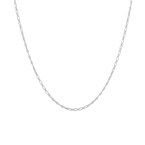 FIGARO CHOKER KETTING ZILVER